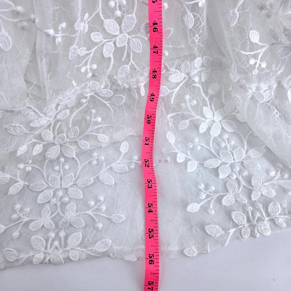 Arula Brixta Dress 3X White Floral Lace Maxi Bridal Formal - Picture 7 of 11